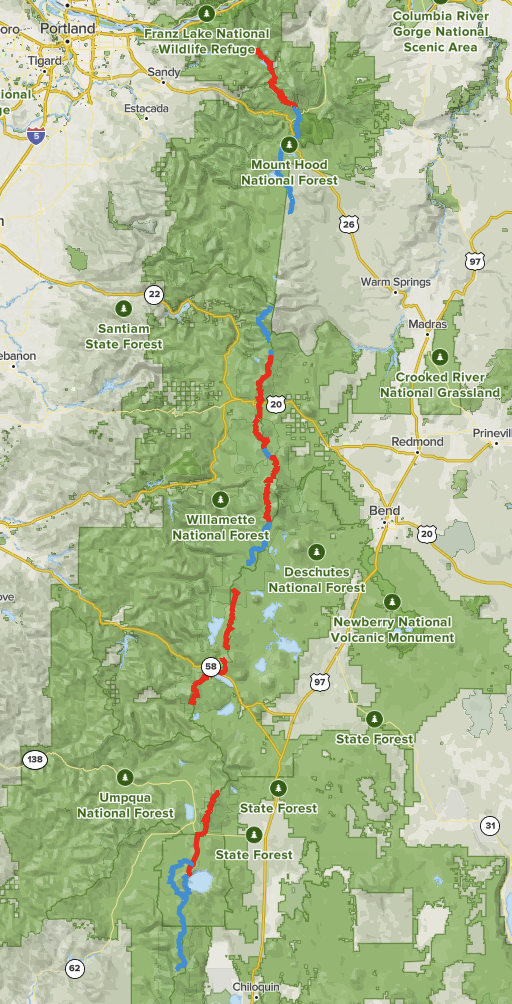 PCT segment completion tracker – Goatbells.blog