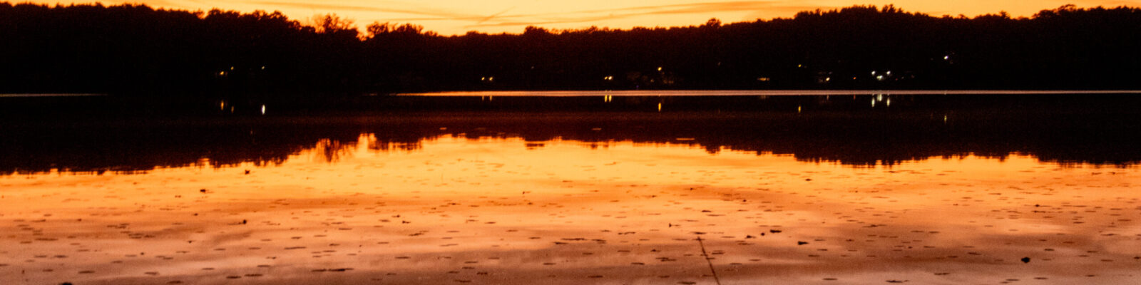 sunrise over lake